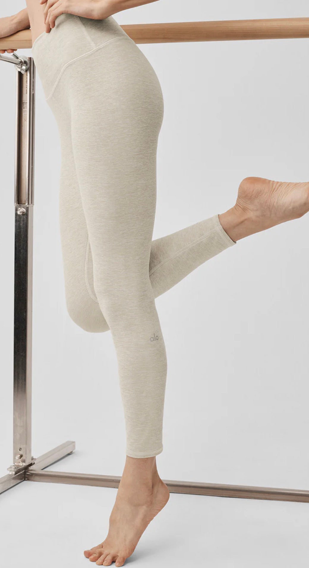 Leggings Alo Yoga Alosoft High-Waist 7/8 Highlight Beige