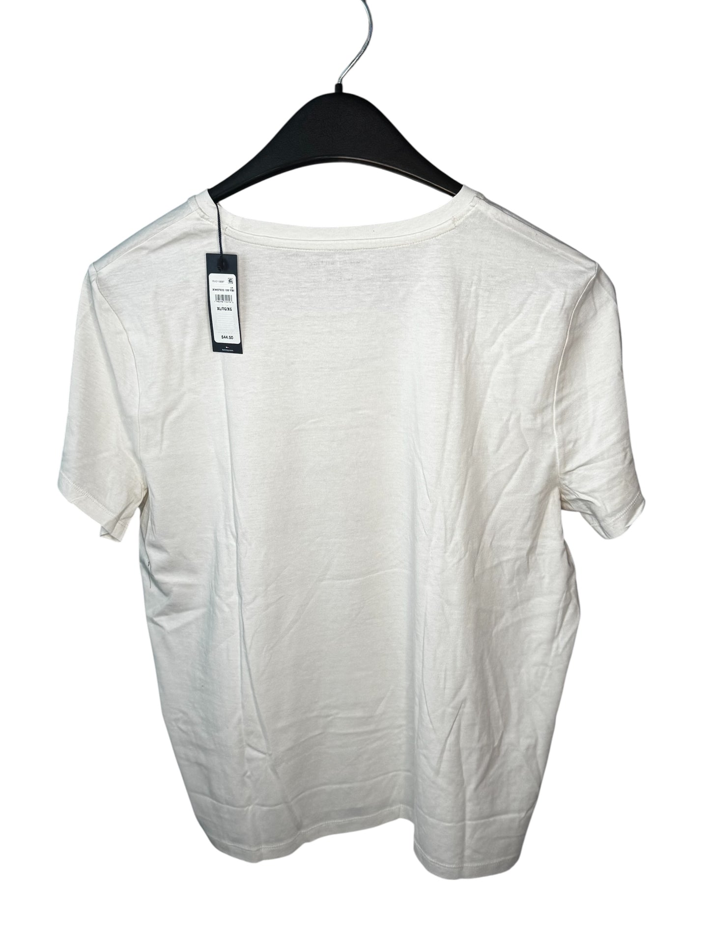 Camiseta Tommy Hilfiger para Mujer Blanca con Logo Circular Dorado