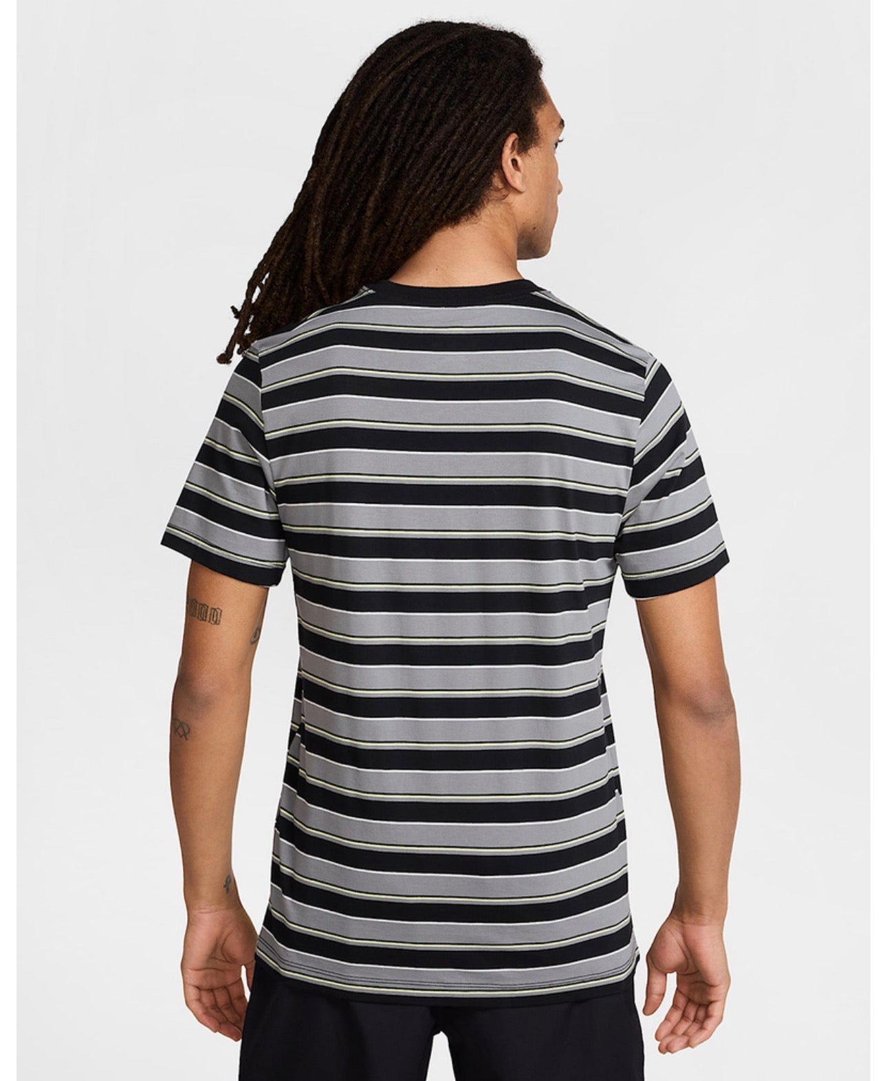Camiseta Nike Sportswear Rayas Gris y Negro para Hombre