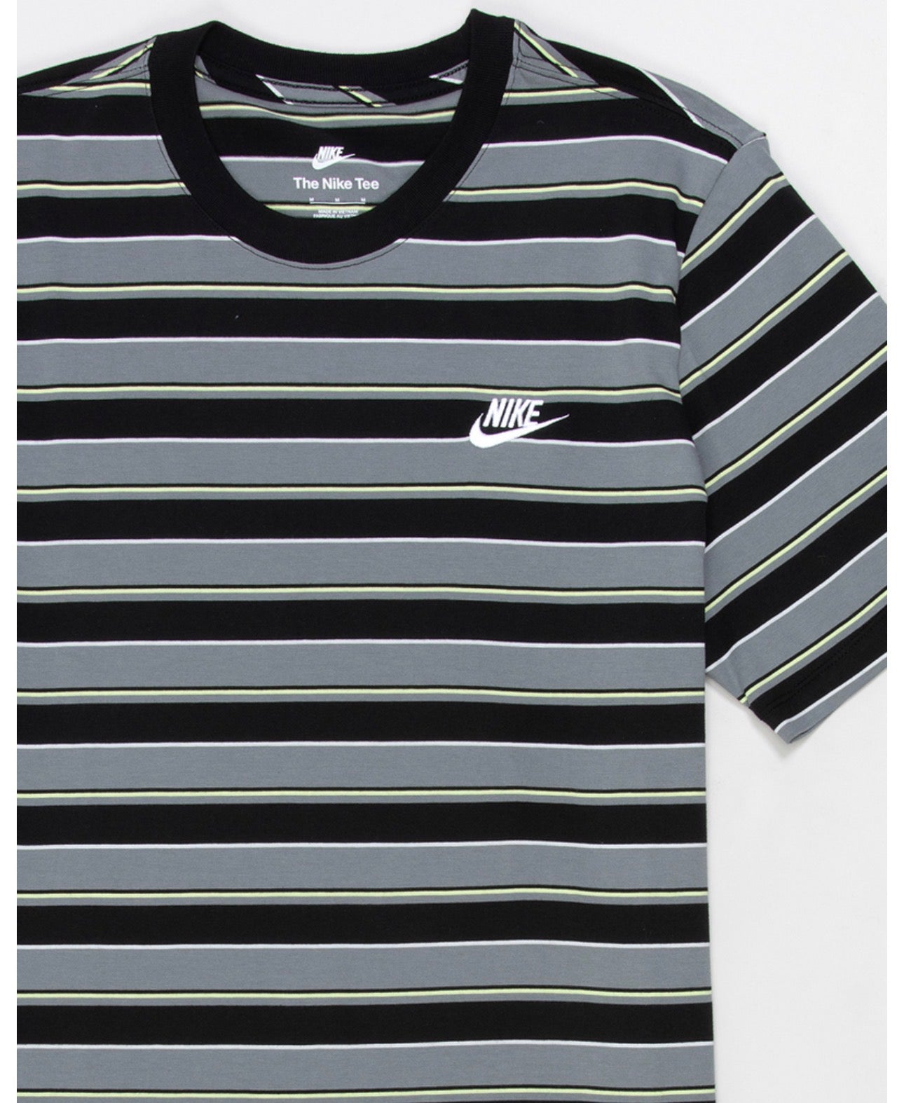 Camiseta Nike Sportswear Rayas Gris y Negro para Hombre