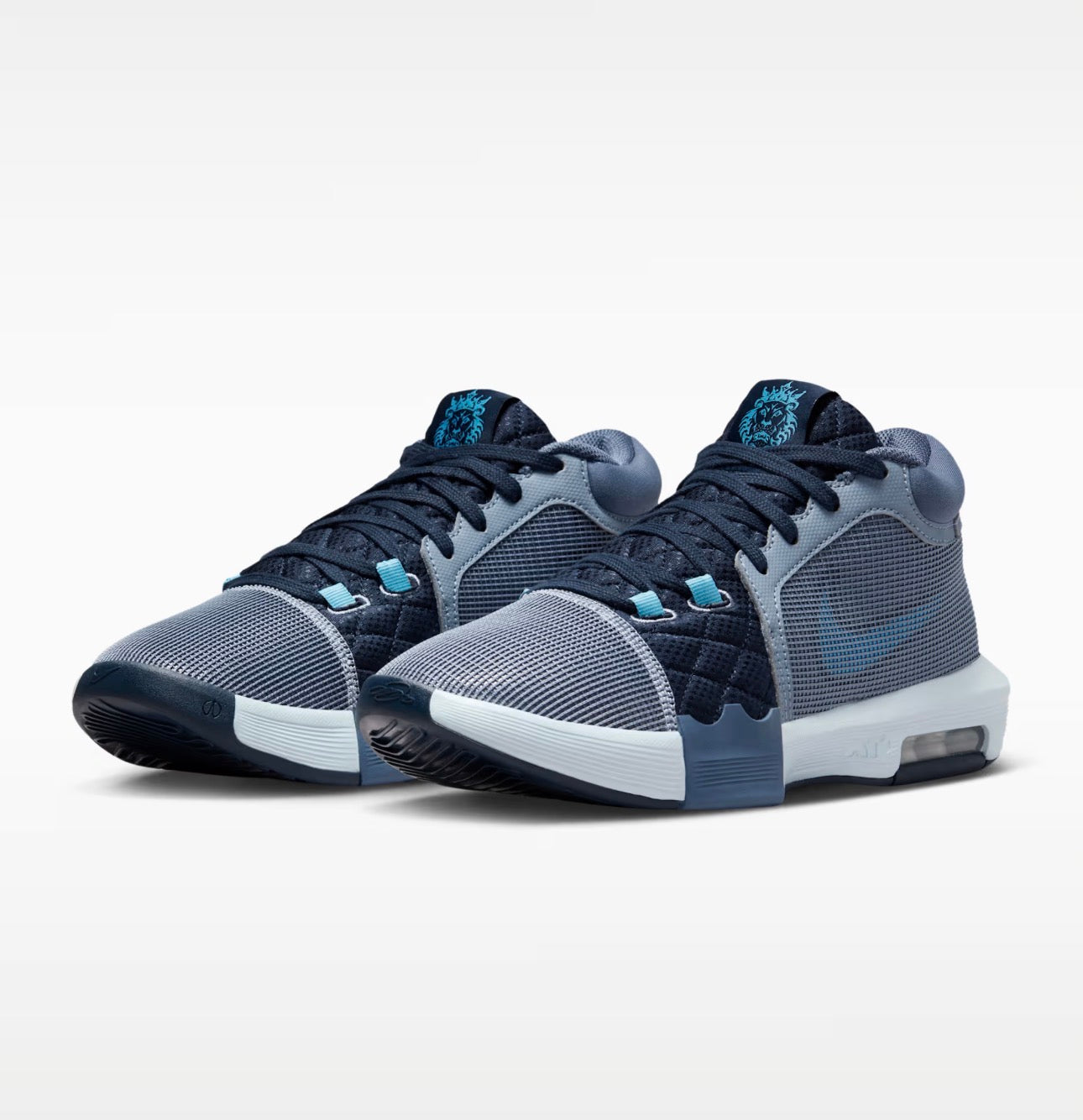 Tenis Nike LeBron Witness 8 Hombre Azul Gris/University Blue
