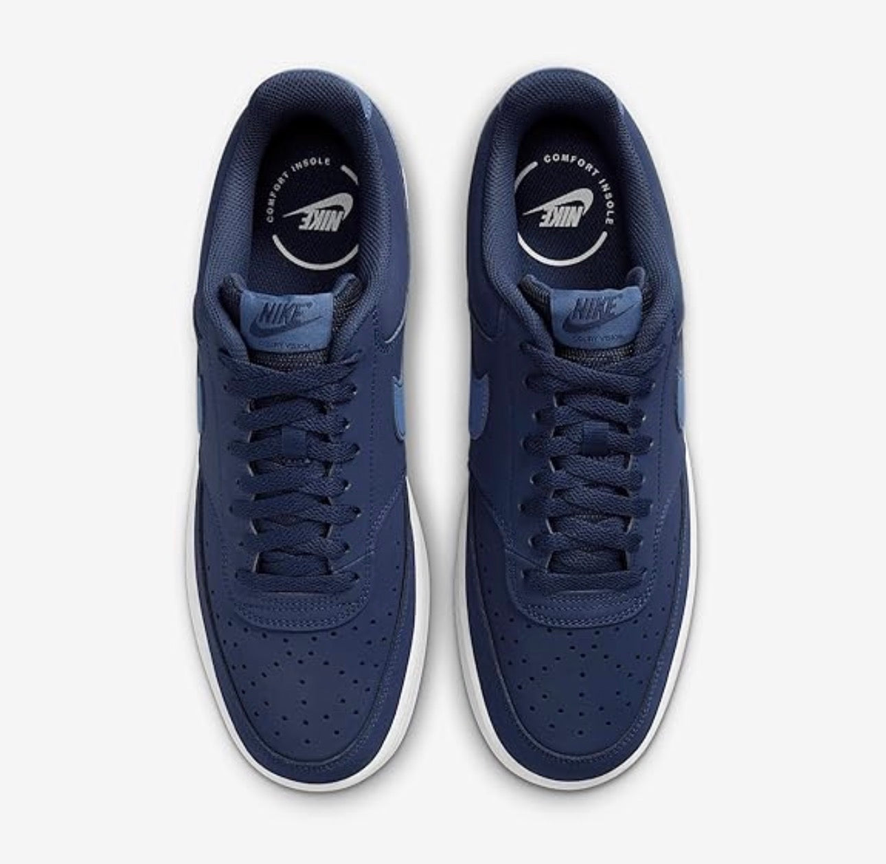 Nike Court Vision Low Hombre – Azul Marino (Estilo Clásico)
