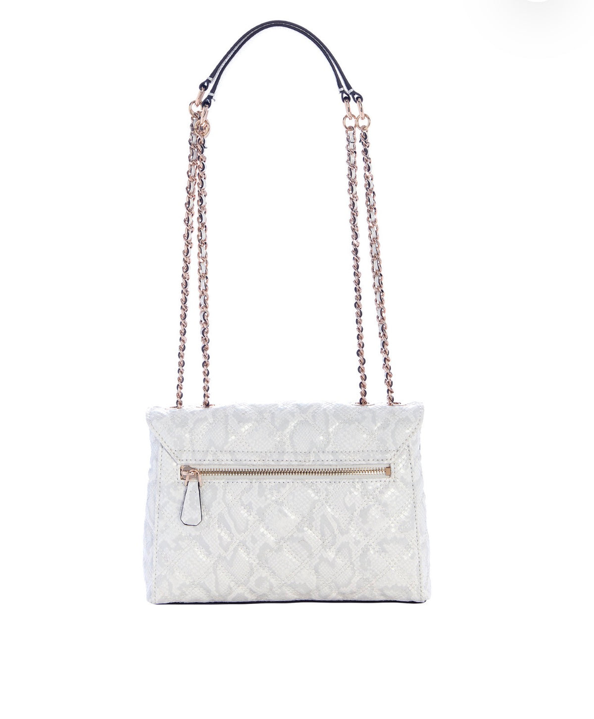 Bolso GUESS Giully II Efecto Piel de Serpiente Blanco