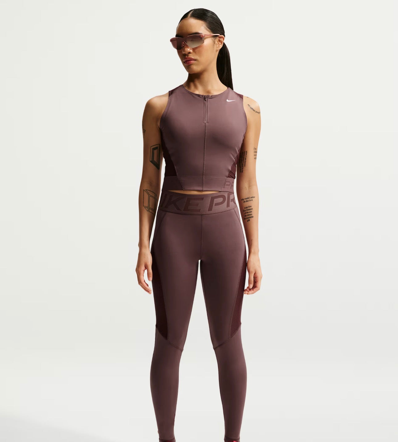 Nike Pro Dri-FIT Crop Top Deportivo Mujer – Burgundy Crush