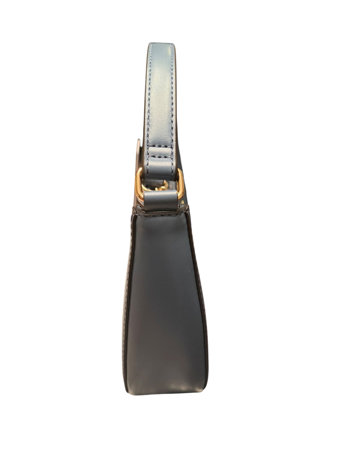 Bolso Guess Shoulder Bag Gris Azulado con Charms Dorados para Mujer
