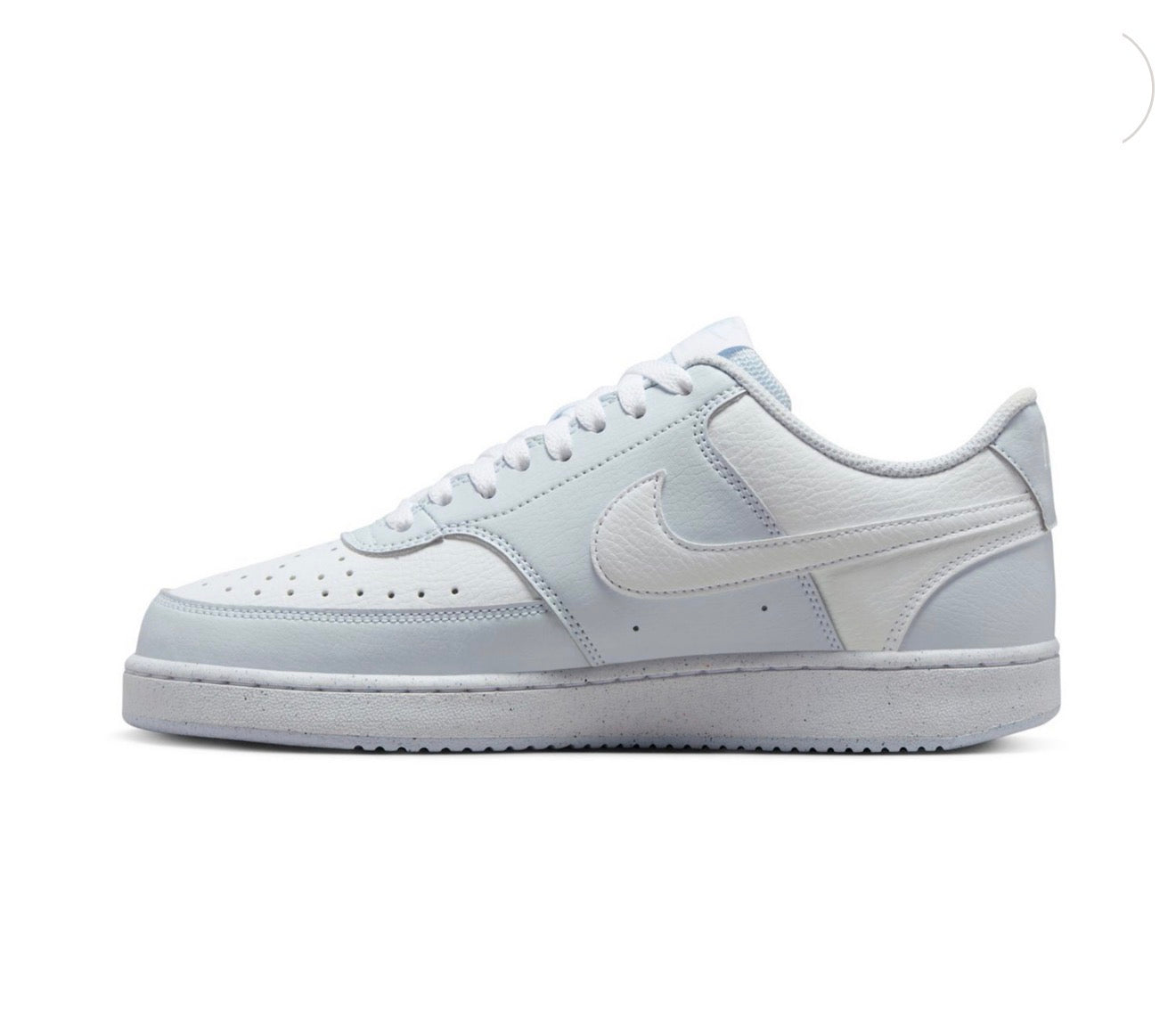 Tenis Nike Court Vision Low Next Nature para Mujer – Gris Claro/Blanco