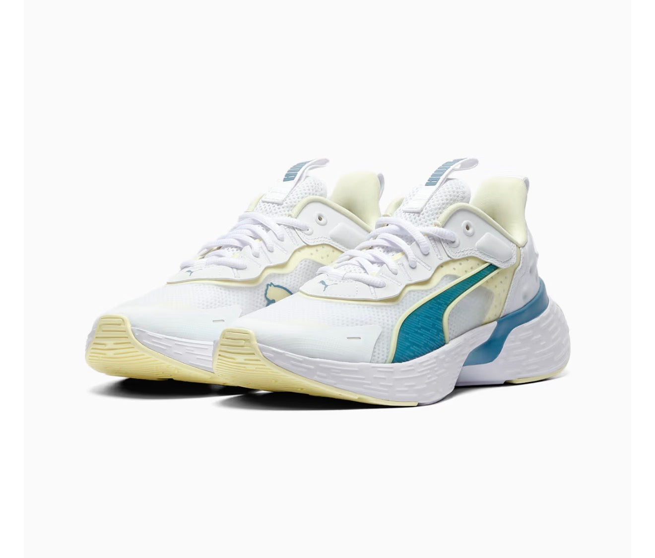 Tenis Puma Softride Sway Mujer Blanco/Gold Moon