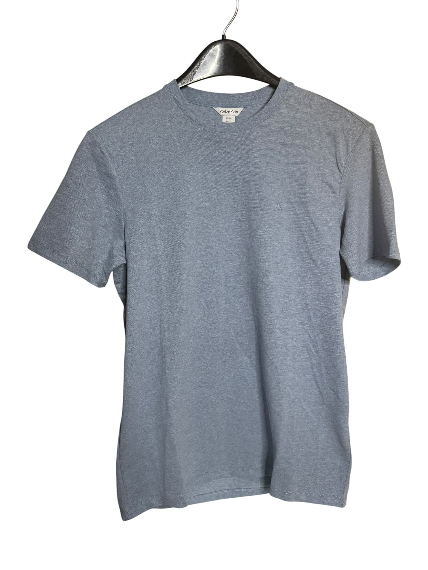 Camiseta Calvin Klein Hombre Azul Jaspeado Logo CK