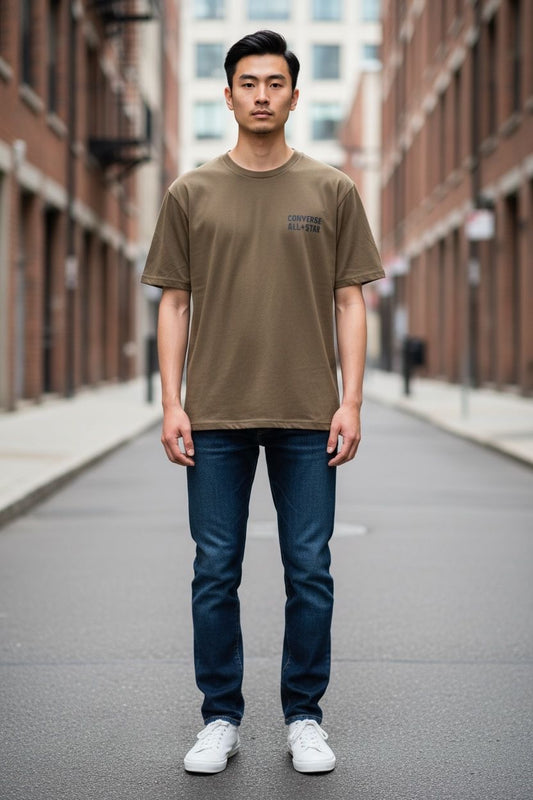 Camiseta Converse All Star Hombre – Marrón / Morado