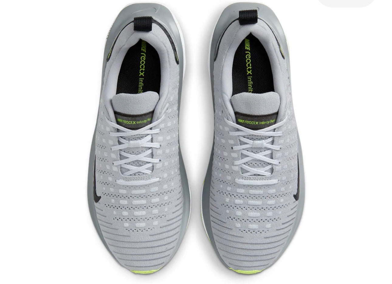 Tenis Nike ReactX Infinity Run 4 Hombre Gris Wolf Grey/Black