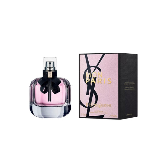 Yves Saint Laurent Mon Paris Eau de Parfum 90 ml/ 3 oz – Perfume Floral Dulce y Romántico para Mujer