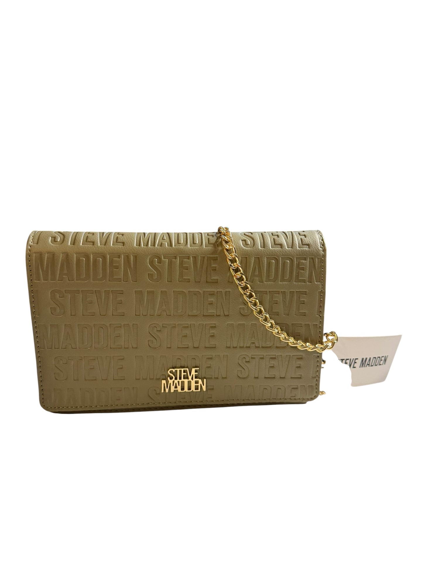 Bolso Crossbody Steve Madden Olive con Cadena Dorada – Original