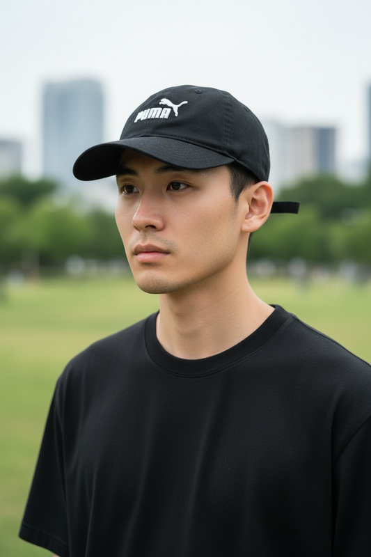 Gorra Puma Negra Unisex – Gorra Deportiva con Logo Bordado