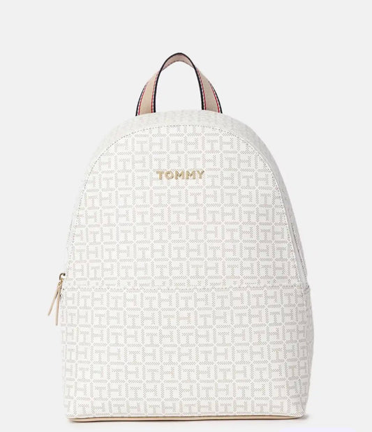 Morral Tommy Hilfiger Monogram Beige para Mujer