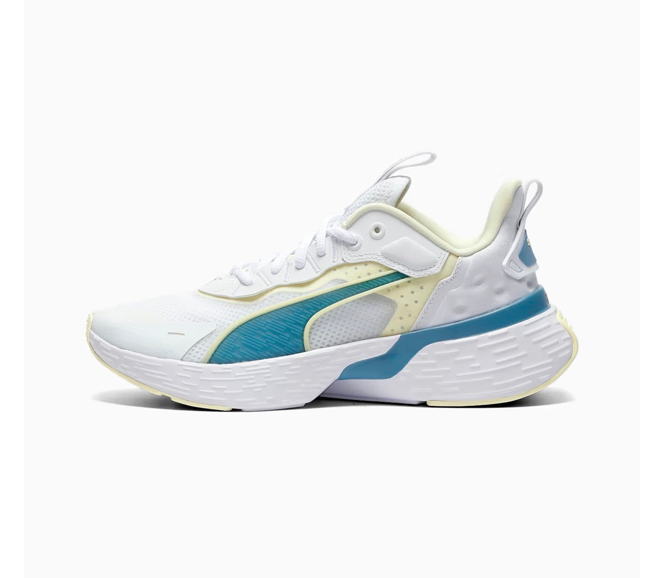Tenis Puma Softride Sway Mujer Blanco/Gold Moon