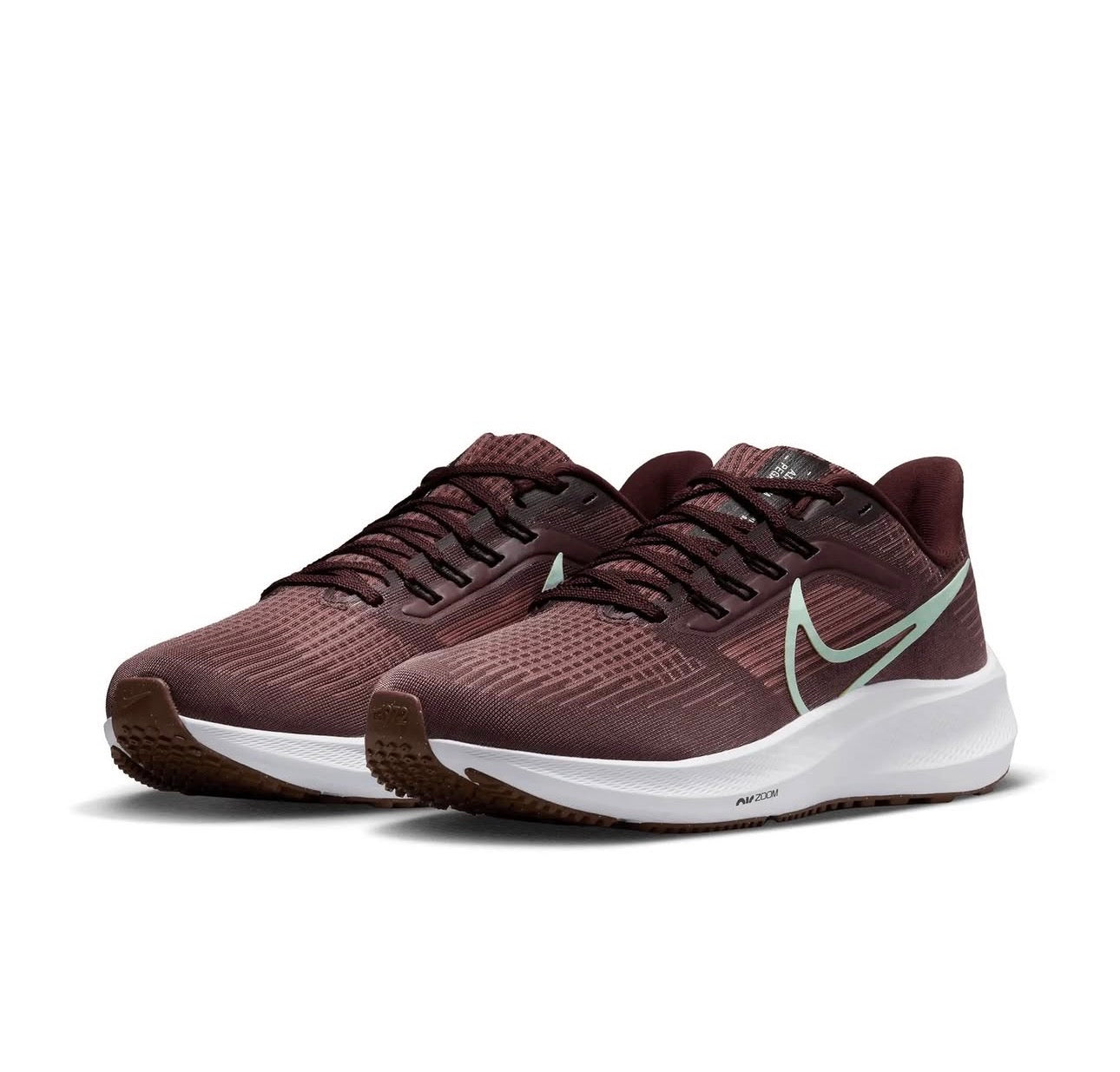 Tenis Nike Air Zoom Pegasus Mujer Marrón con Verde – Estilo Running y Cómodo