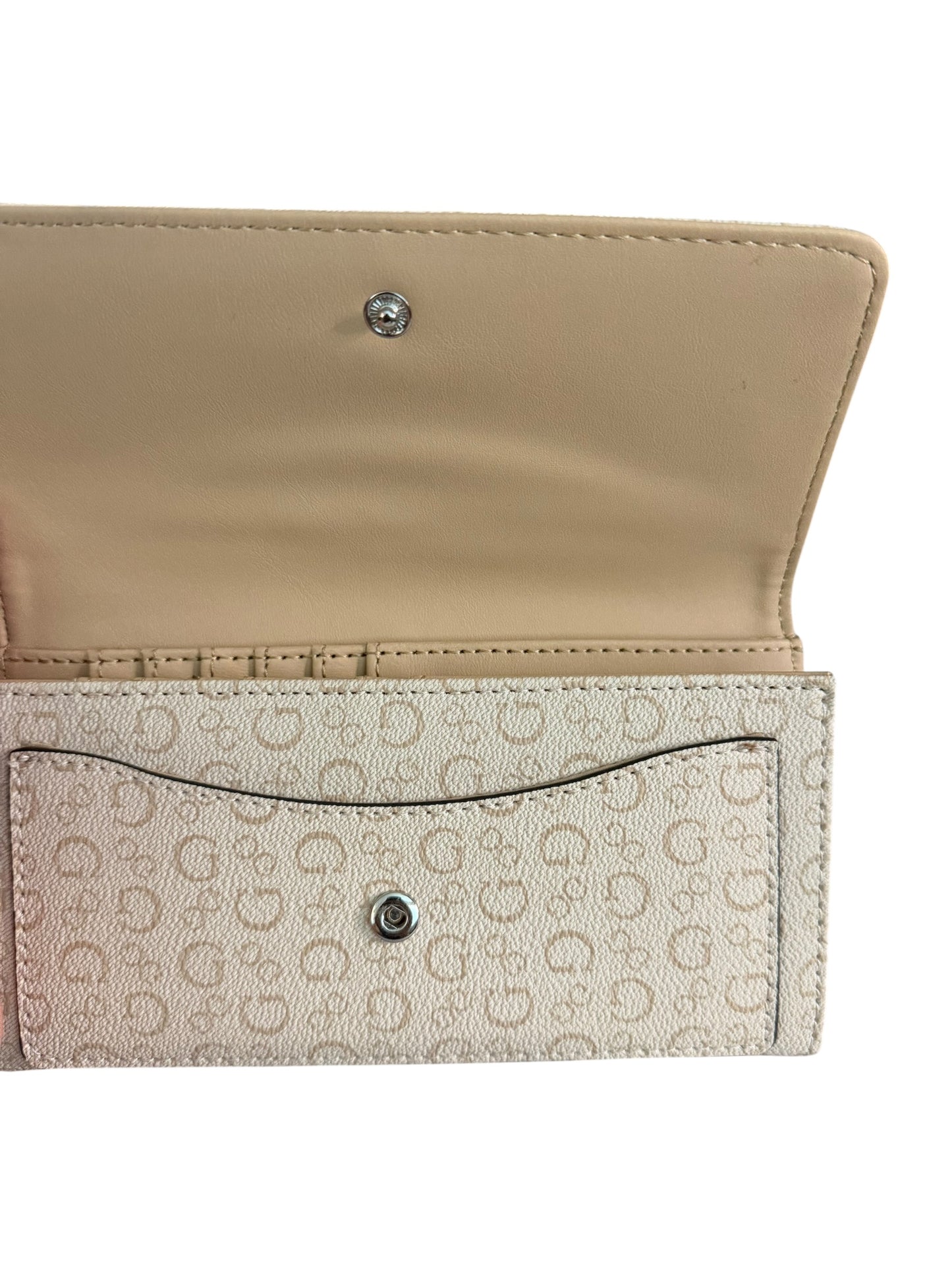 Billetera Guess Original Beige Monograma para Mujer