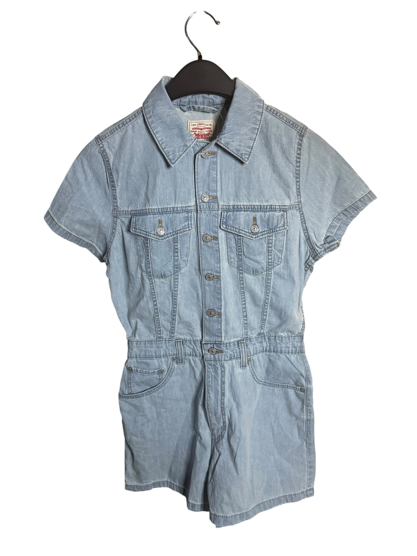 Enterizo Corto Levi’s en Denim Azul Claro para Mujer