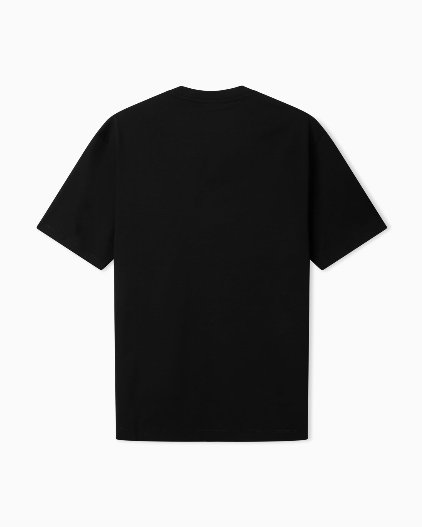 Camiseta Armani Exchange Hombre Negra de Algodón Mercerizado con Logo Bordado | Original