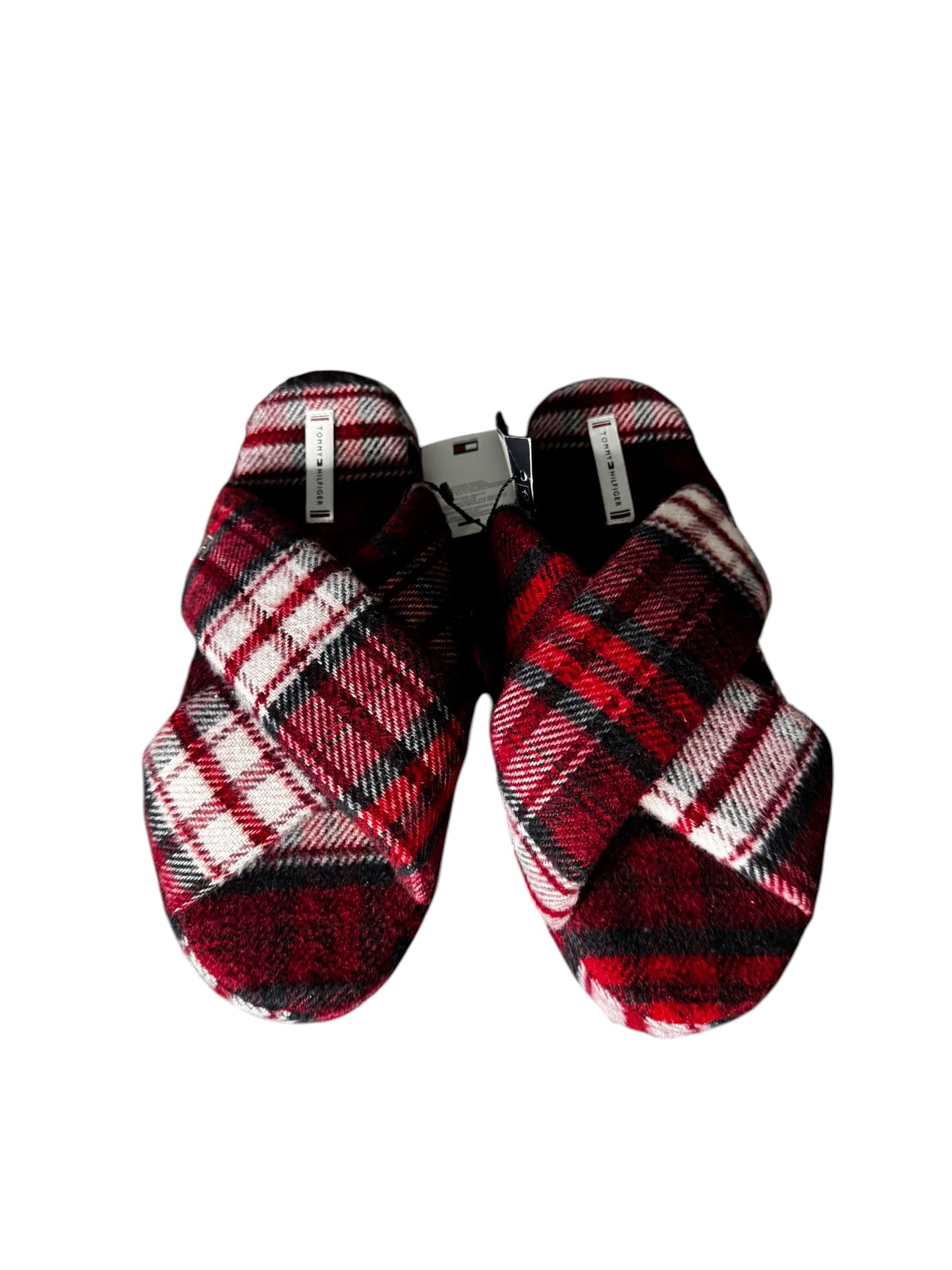 Pantuflas Tommy Hilfiger Mujer Diseño Escocés Rojo