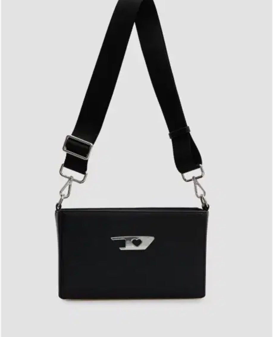 Bolso Crossbody Diesel Heart-D Negro Original