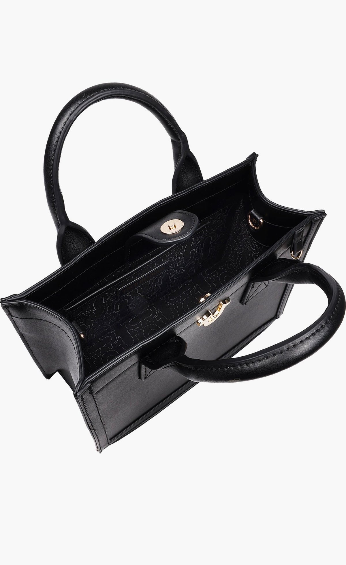 Bolso Tote True Religion Horseshoe Negro con Pompón