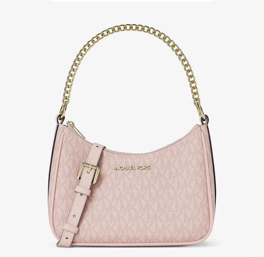 Bolso Michael Kors Logo Print Rosa con Cadena y Correa Ajustable para Mujer