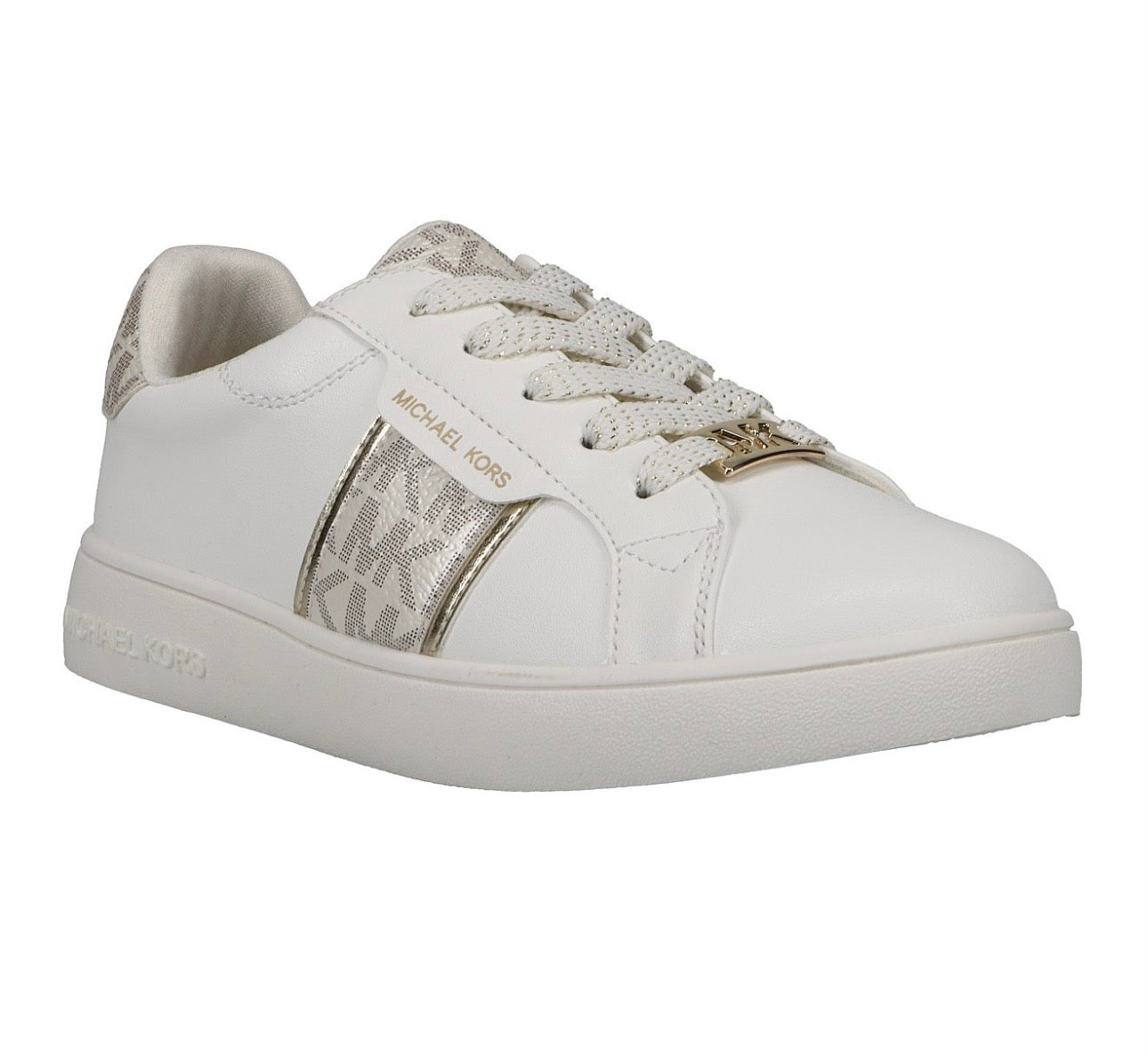 Tenis Michael Kors Blancos para Niña con Monograma MK