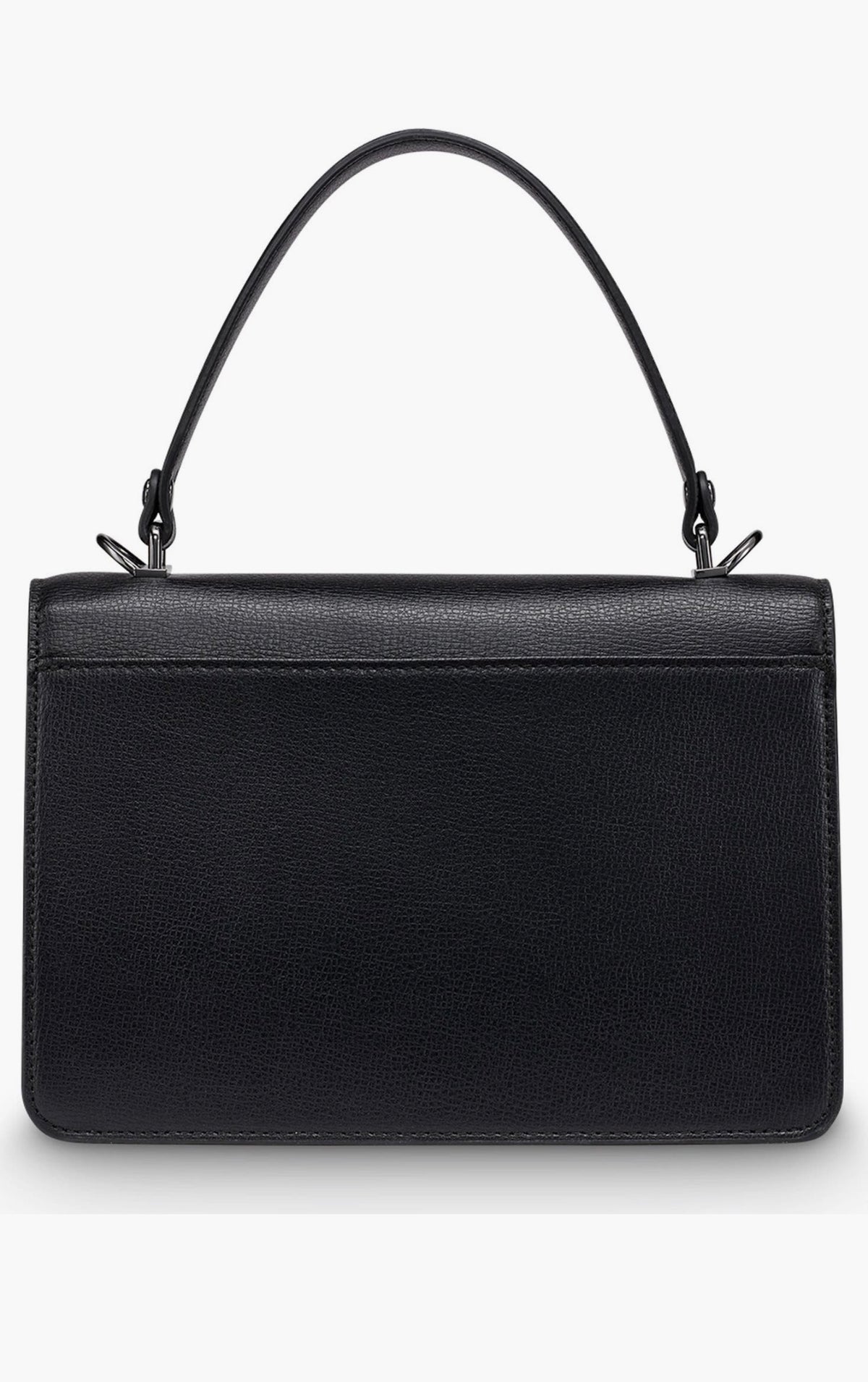 Bolso Cruzado Karl Lagerfeld Paris Simone de Cuero Negro con Logo