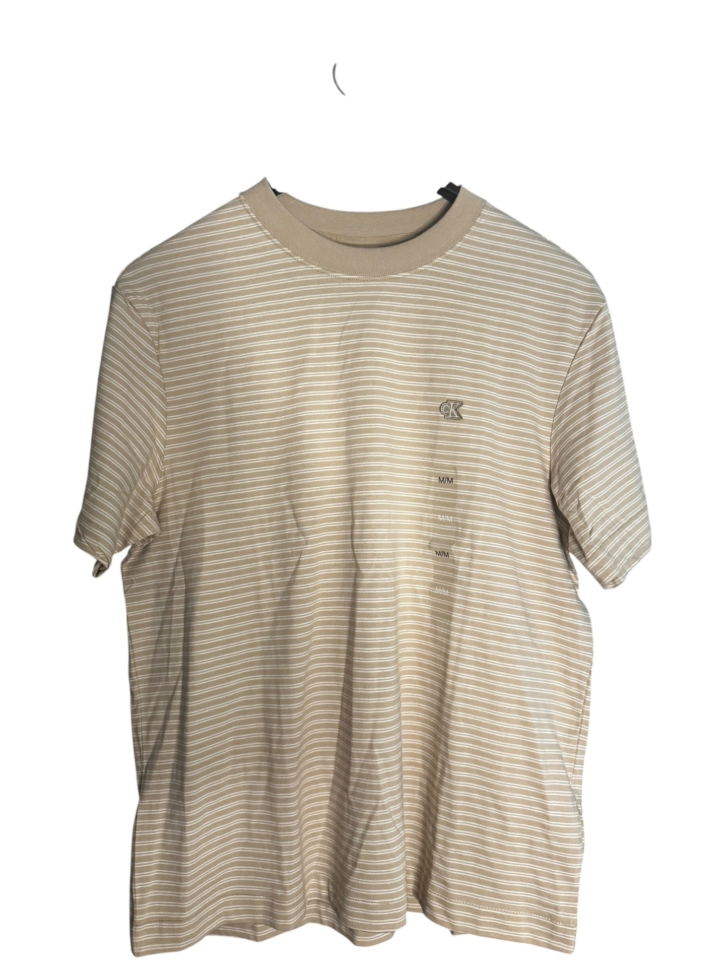 Camiseta Calvin Klein Jeans Rayada Hombre – Azul Marino / Beige