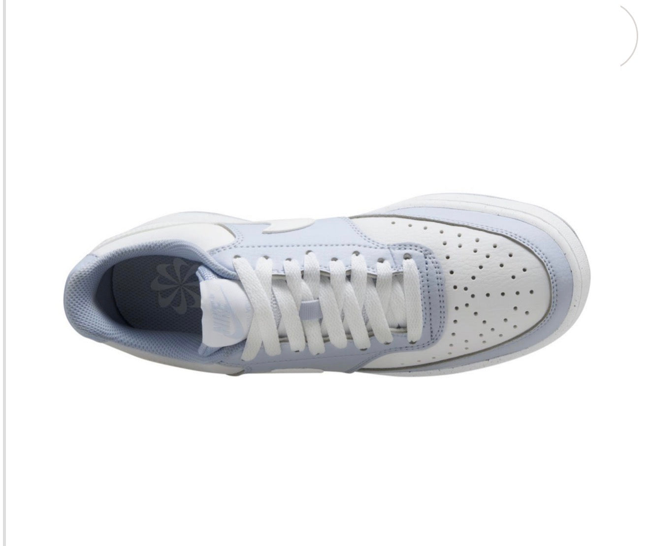 Tenis Nike Court Vision Low Next Nature para Mujer – Gris Claro/Blanco