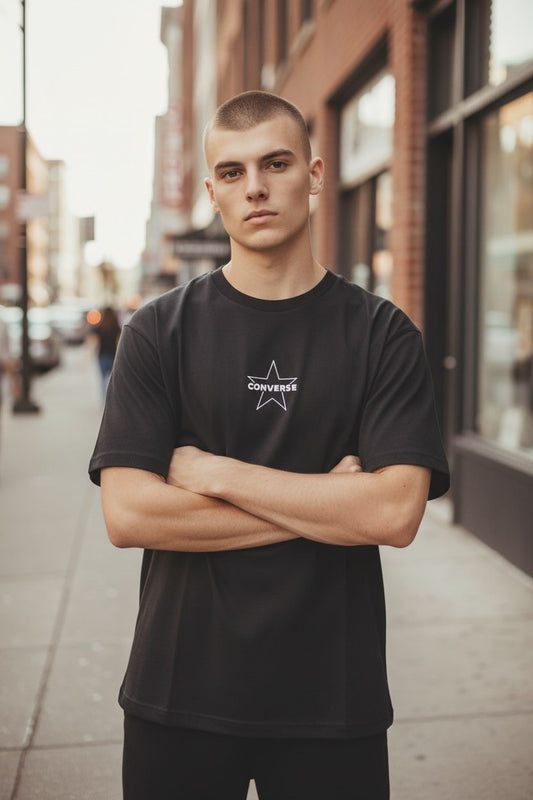 Camiseta Converse All Star Hombre – Negro