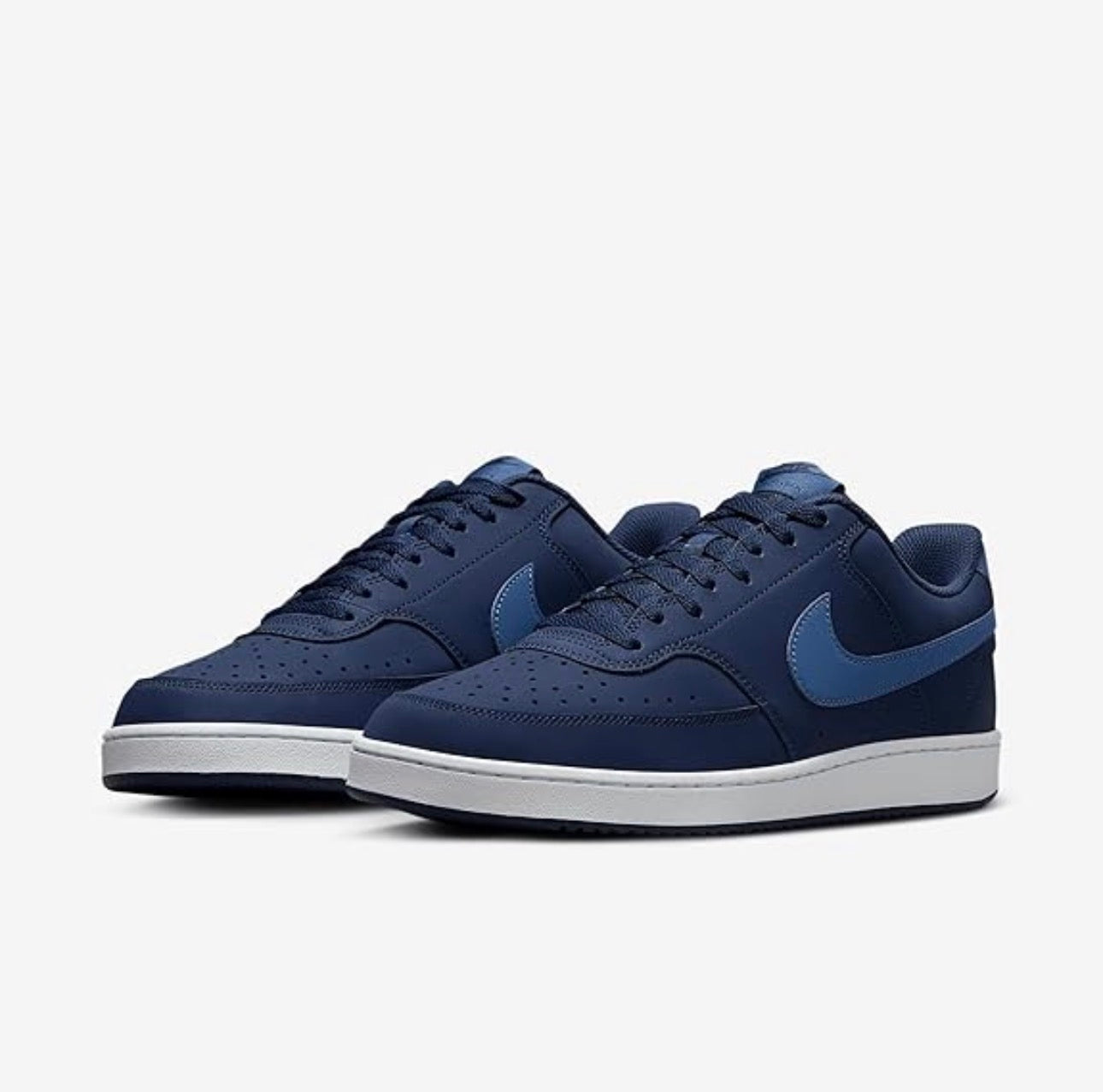 Nike Court Vision Low Hombre – Azul Marino (Estilo Clásico)
