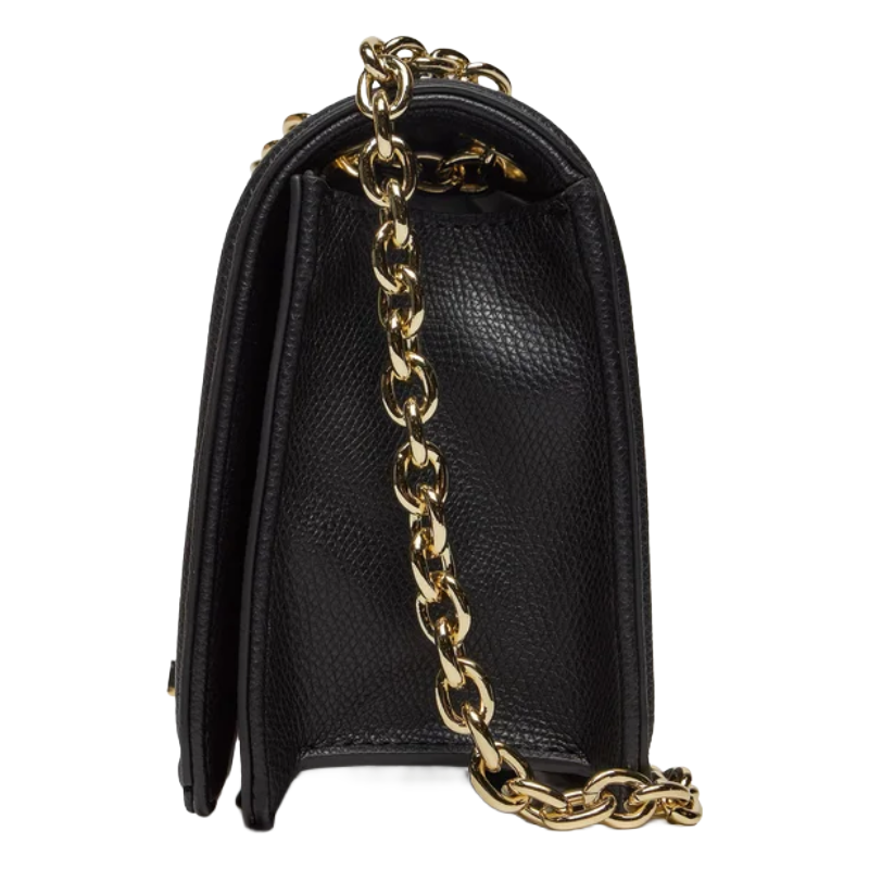 Bolso Crossbody Armani Exchange A|X Negro con Cadena Dorada