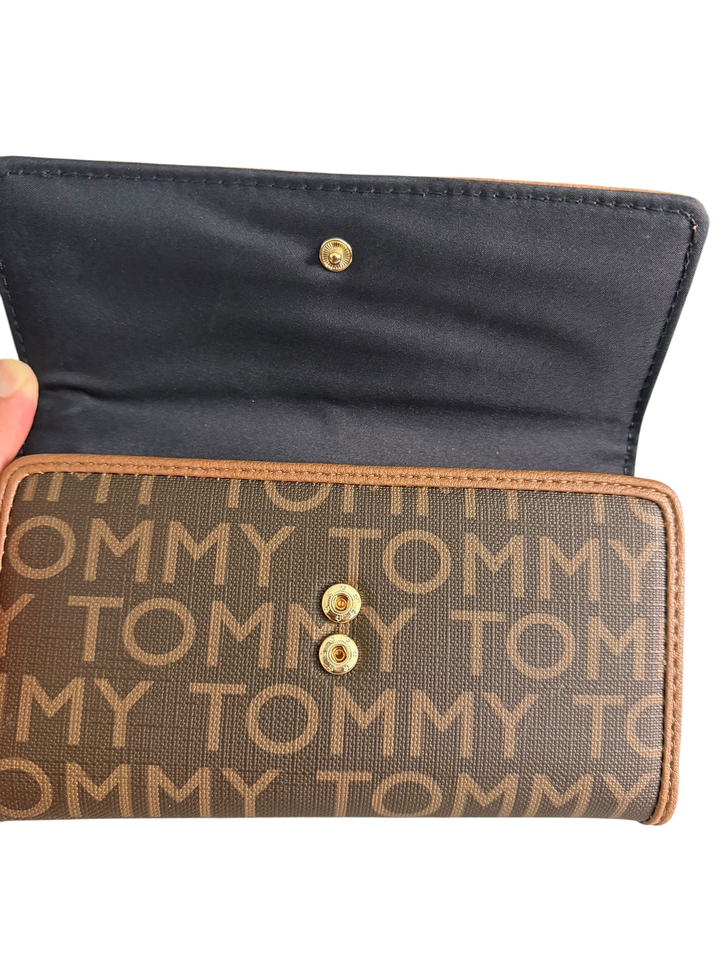 Billetera Tommy Hilfiger Original Café con Monograma