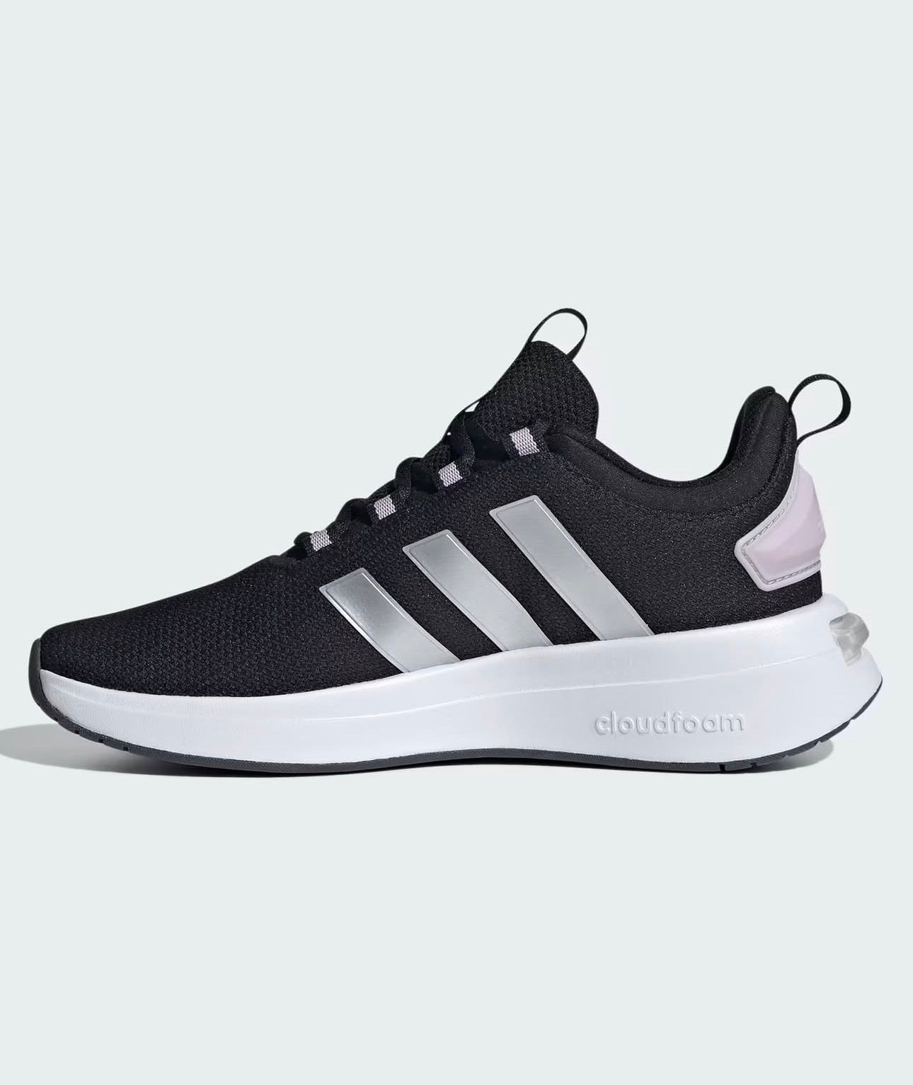 Tenis Adidas Mujer Negros con Suela Blanca – Estilo Deportivo y Cómodo