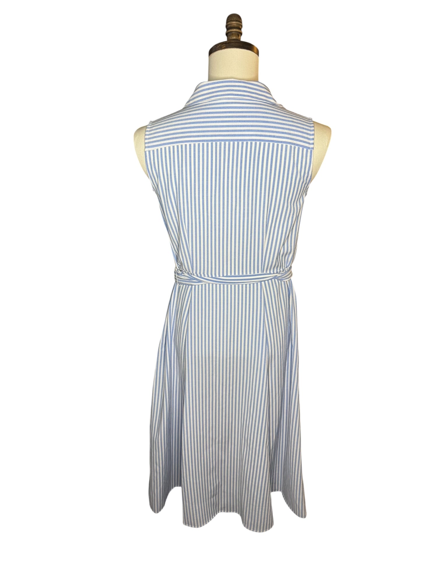 Vestido Tommy Hilfiger Rayas Azul Claro y Blanco para Mujer