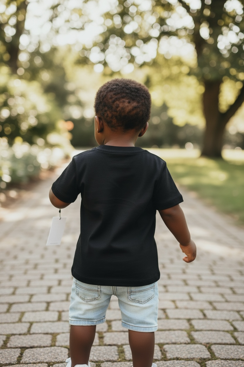 Camiseta Calvin Klein para Niño Toddler – Logo Frontal, Color Negro, Talla 3T