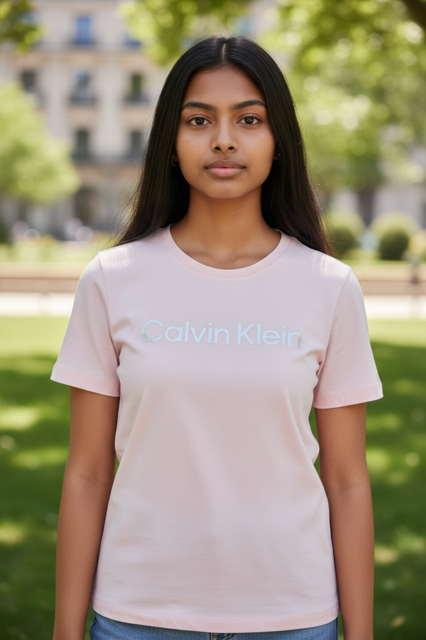 Camiseta Calvin Klein Performance Mujer con Logo Frontal – 4 Colores Disponibles