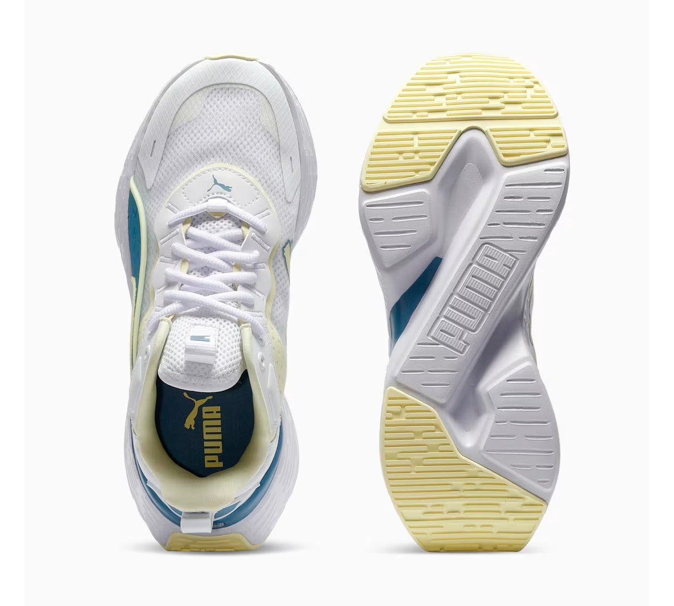 Tenis Puma Softride Sway Mujer Blanco/Gold Moon