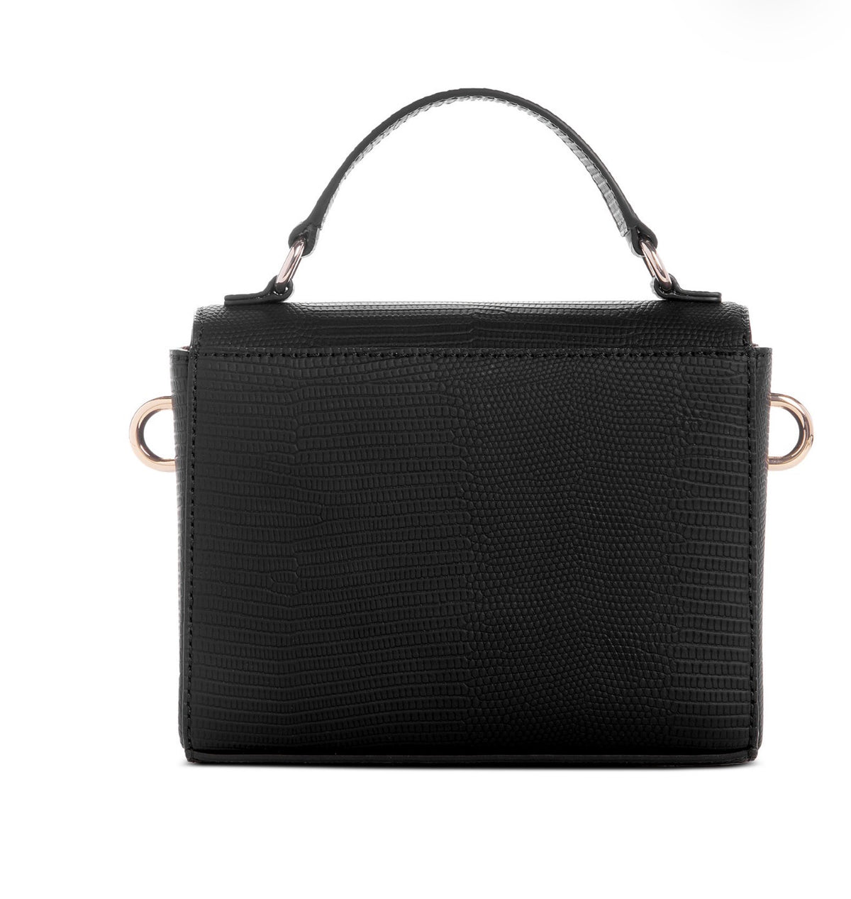 Bolso Mini Crossbody GUESS Texturizado Negro con Asa