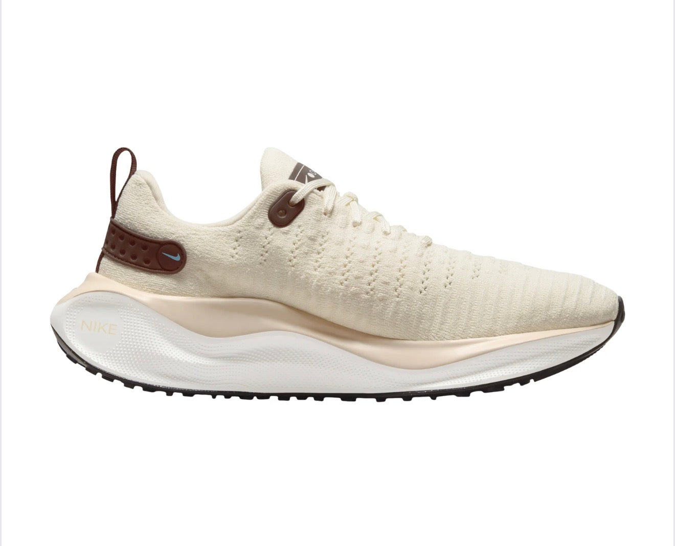 Tenis Nike ReactX Infinity Run para Mujer – Coconut Milk/Baroque Brown