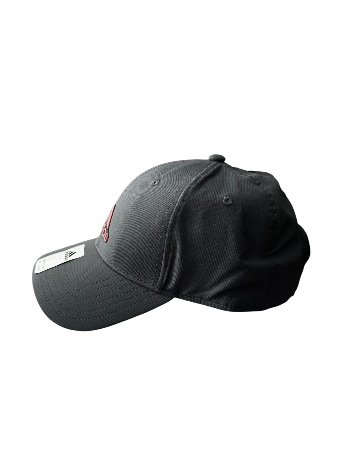 Gorra Unisex Adidas Ajustable Gris con Logo Rosado – AEROREADY