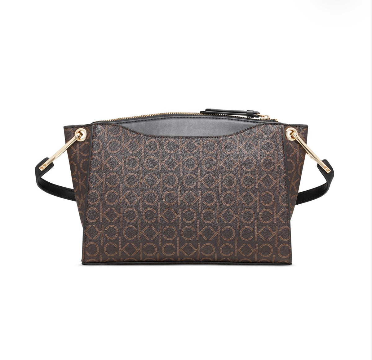 Bolso Crossbody Calvin Klein Monogram Café y Negro
