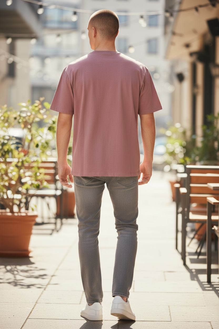 Camiseta Calvin Klein Hombre Color Vino con Logo Frontal