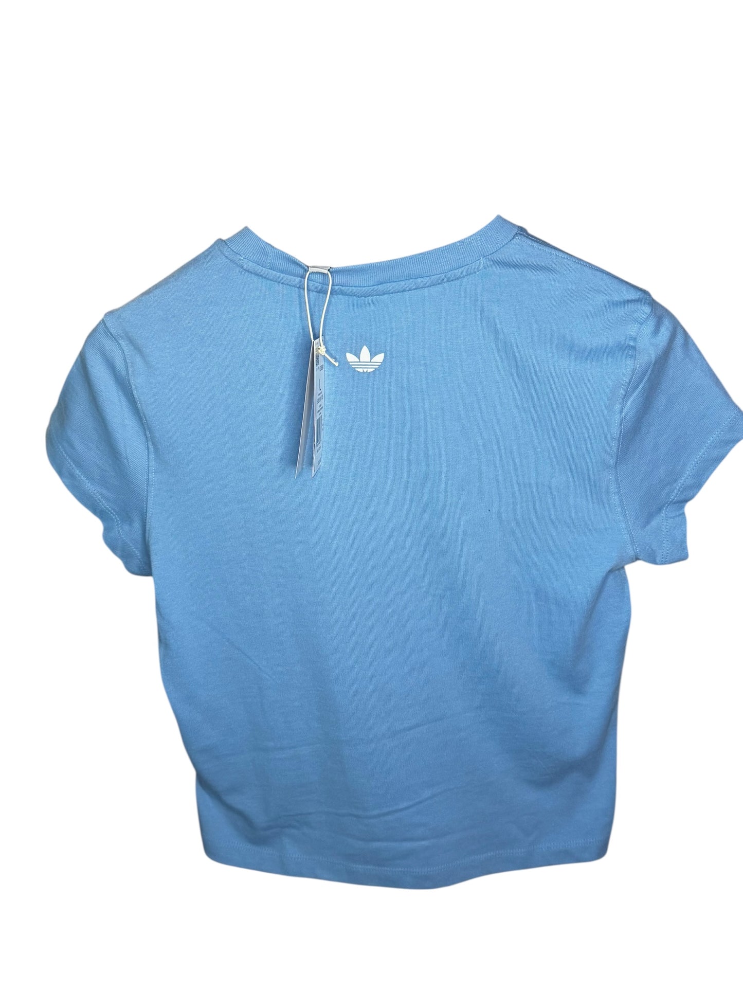 Camiseta Adidas Originals Slim para Mujer Azul con Logo Trefoil
