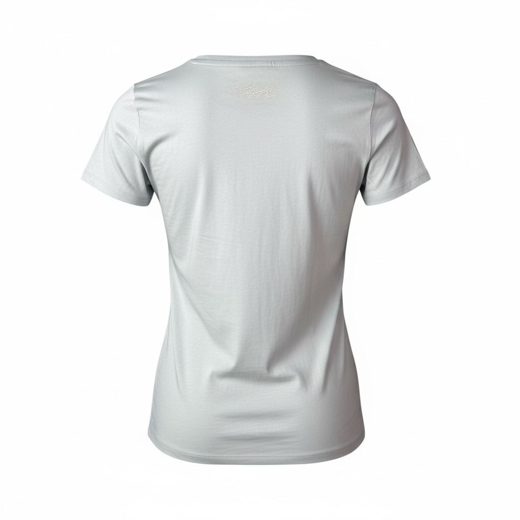 Camiseta Karl Lagerfeld azul claro para mujer con diseño Paris y Choupette