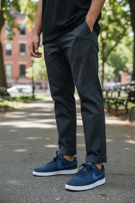 Nike Court Vision Low Hombre – Azul Marino (Estilo Clásico)